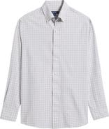 Peter Millar Check Performance Poplin Button-Down Shirt