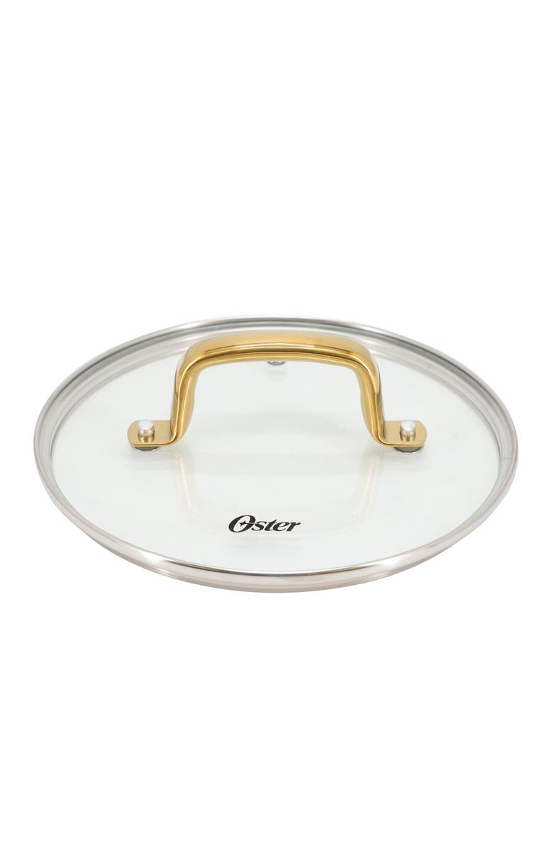 OSTER Abbottsford 2.5 Quart Nonstick Aluminum Saucepan with Glass Lid, Alternate, color, Black