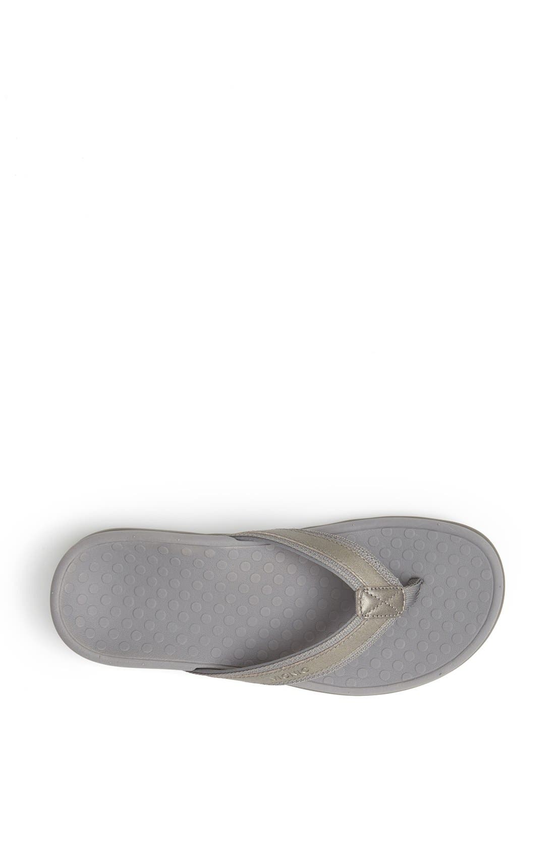 'Tide II' Flip Flop, Alternate, color, PEWTER METALLIC