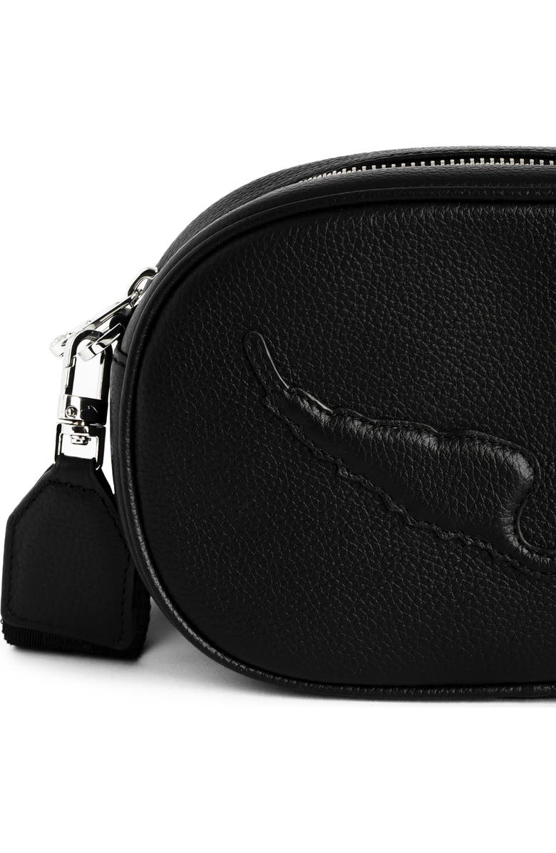 Zadig & Voltaire Rock With You Grained Leather Crossbody Bag, Alternate, color,