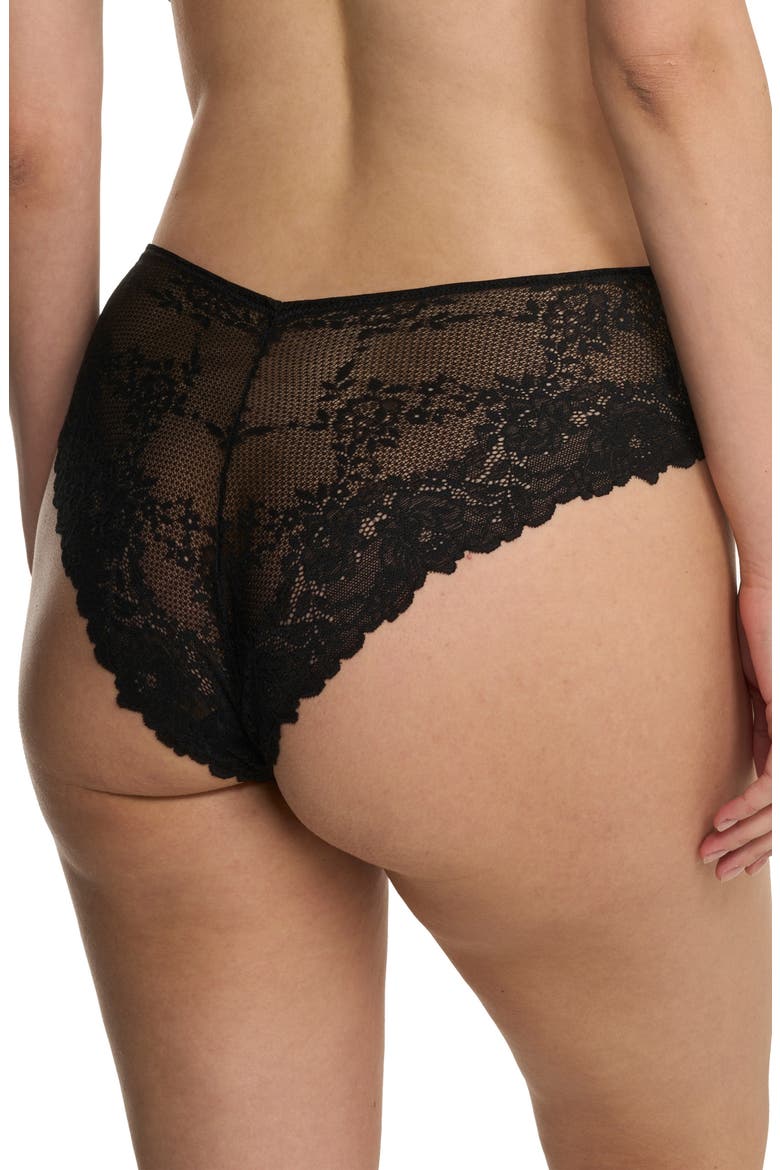 Heavenly High Cut Briefs, Alternate, color, BLACK