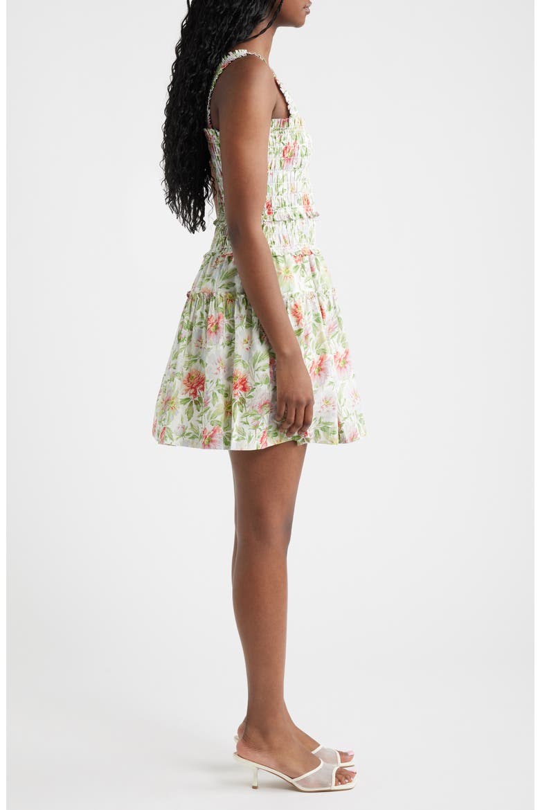 Hill House Home Azalea Smocked Bodice Cotton Mini Sundress (Women