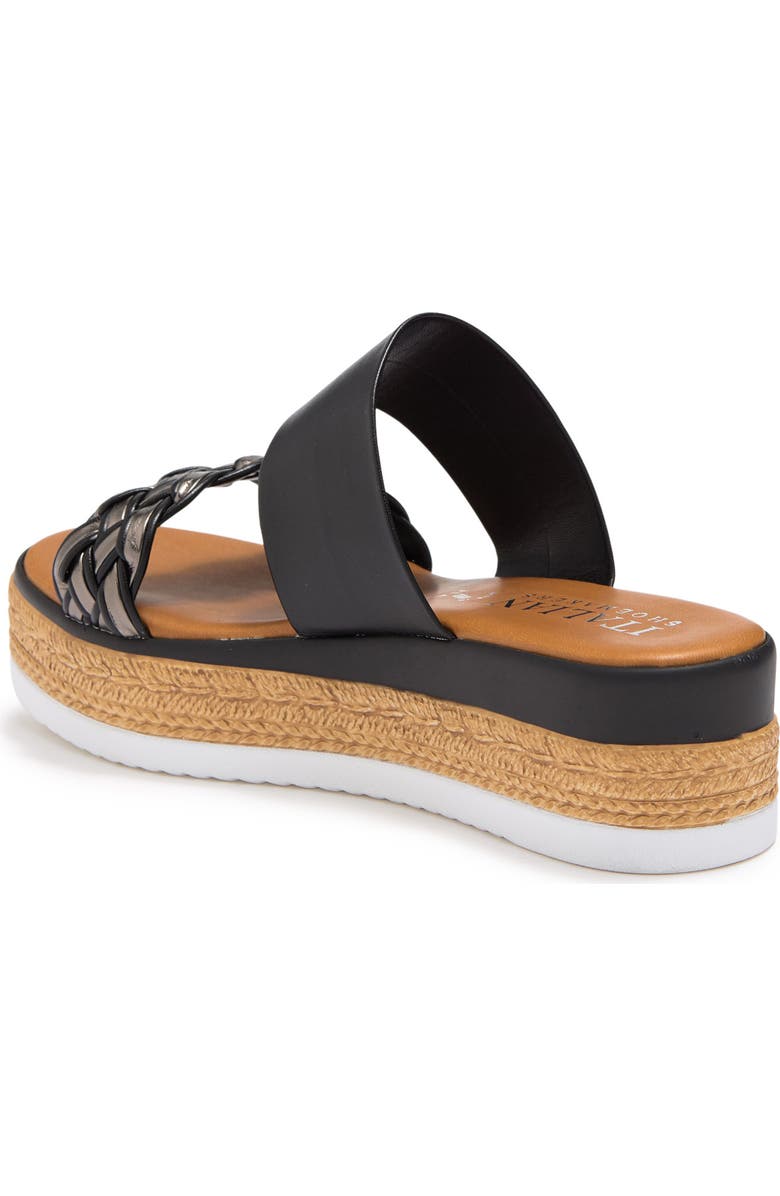 ITALIAN SHOEMAKERS Braided Platform Slide Sandal, Alternate, color,