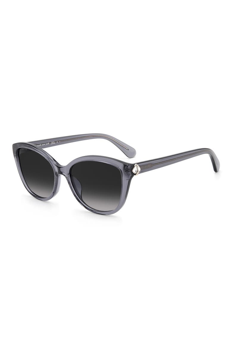 hensley 55mm cat eye sunglasses, Alternate, color, GREY / GREY SHADED