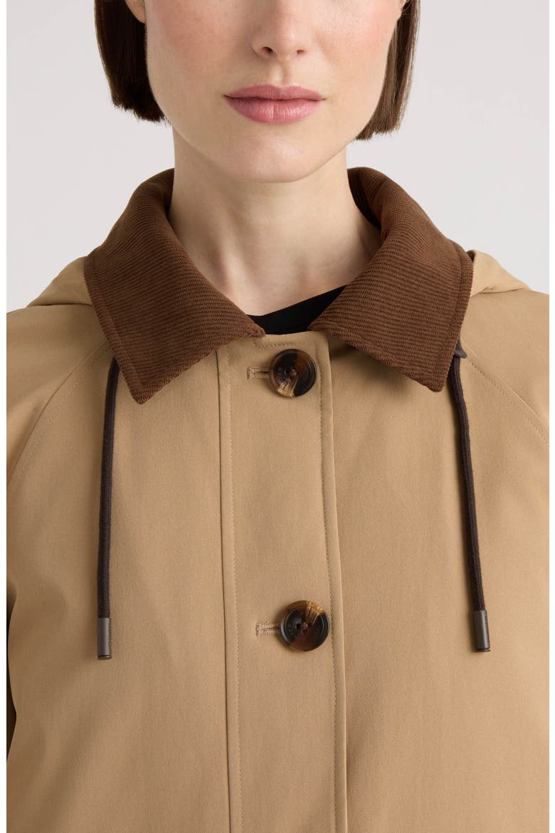 Daisy Water Repellent Padded Trench Coat, Alternate, color, BRITISH TAN