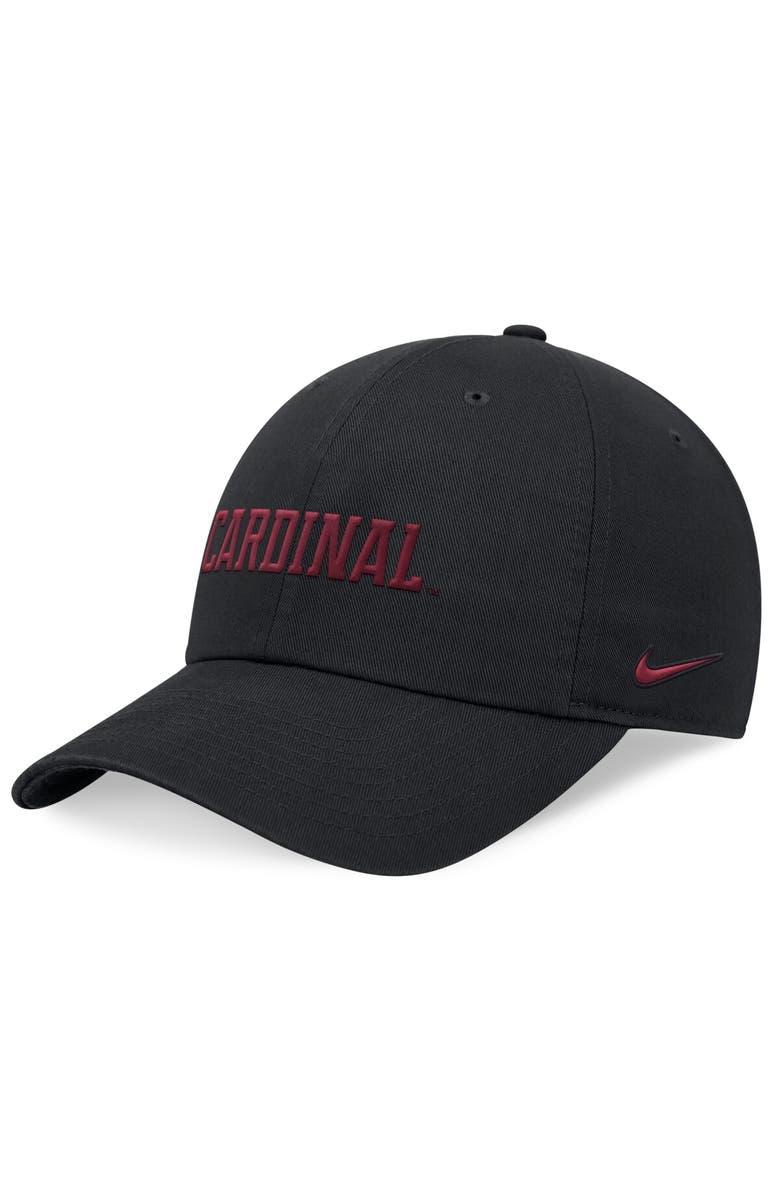 Nike Men's Nike Black Stanford Cardinal 2024 On-Field Club Adjustable Hat, Main, color, Black