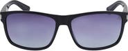 Timberland 57mm Polarized Rectangular Sunglasses