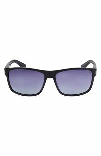 Timberland 57mm Polarized Rectangular Sunglasses