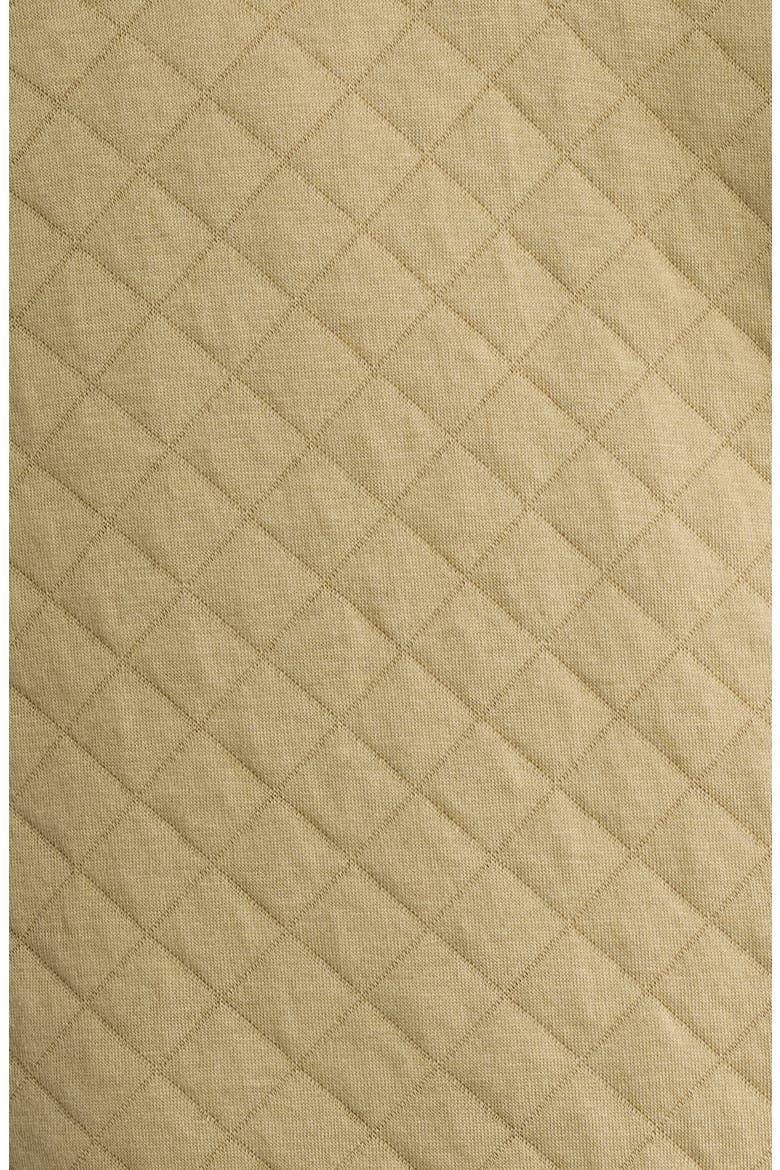Quilted Quarter-Zip Pullover, Alternate, color, KHAKI
