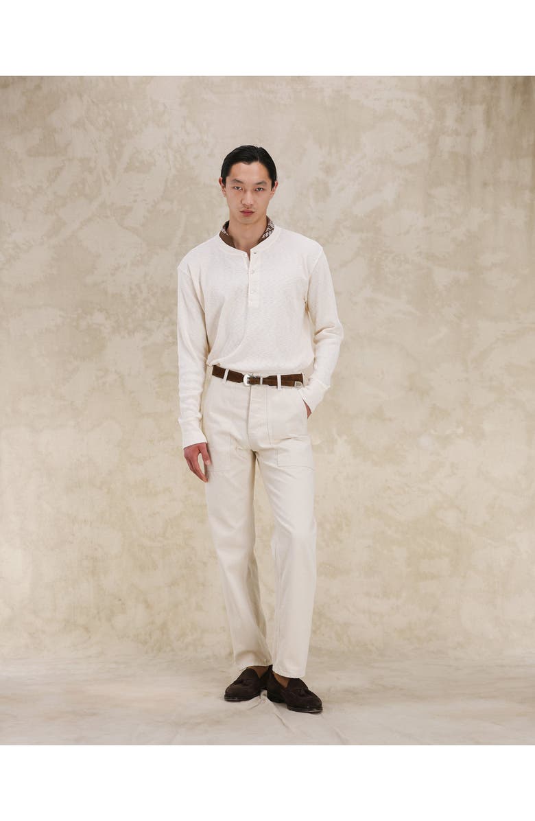 Fortela Newfatigue Japan Selvedge Ecrù Denim, Alternate, color, Off White