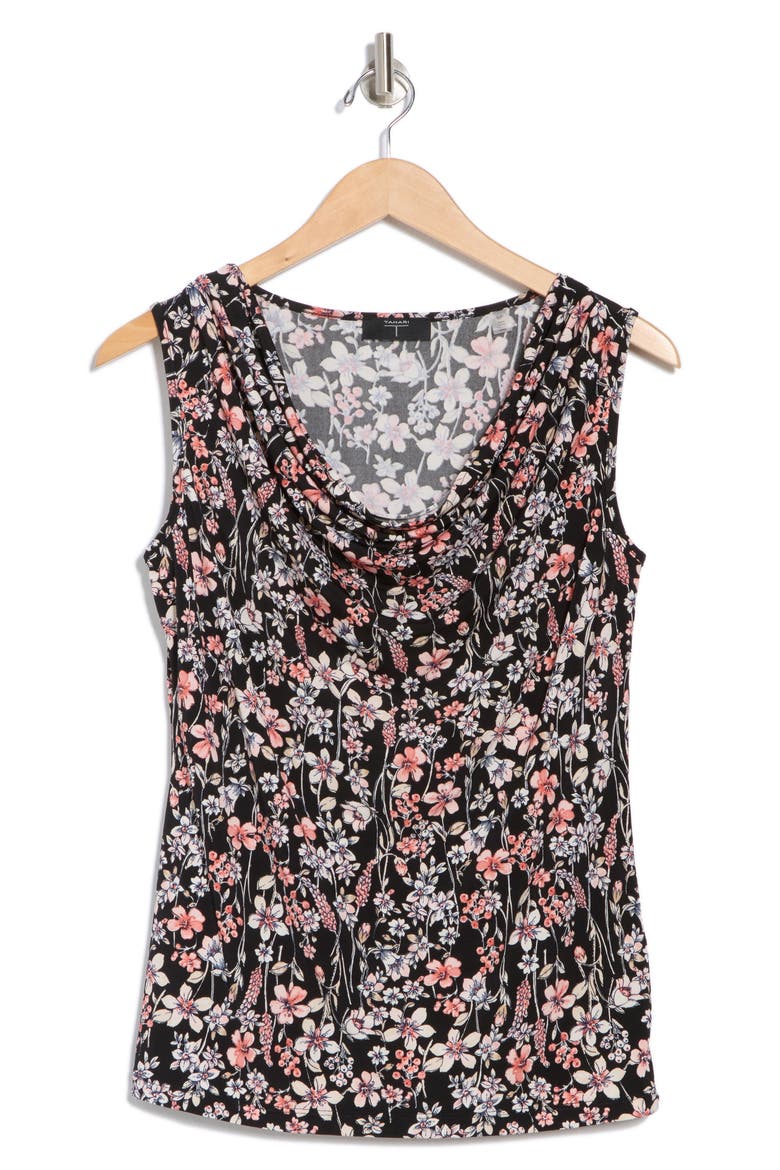 Cowl Neck Sleeveless Top, Alternate, color, DISTY MULTI FLORAL