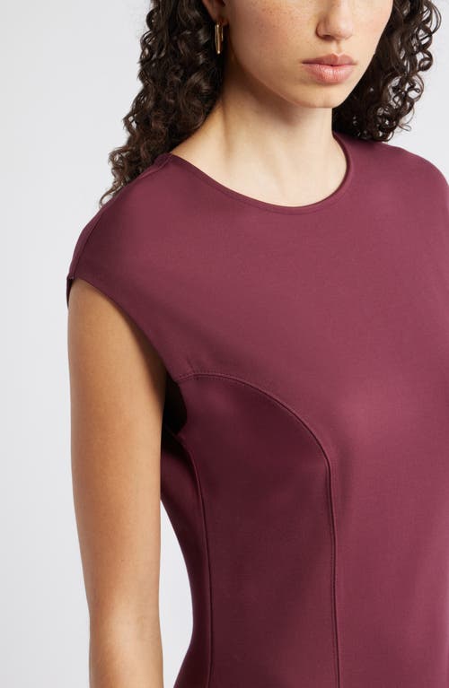 Nordstrom Princess Seam Fit & Flare Dress In Burgundy