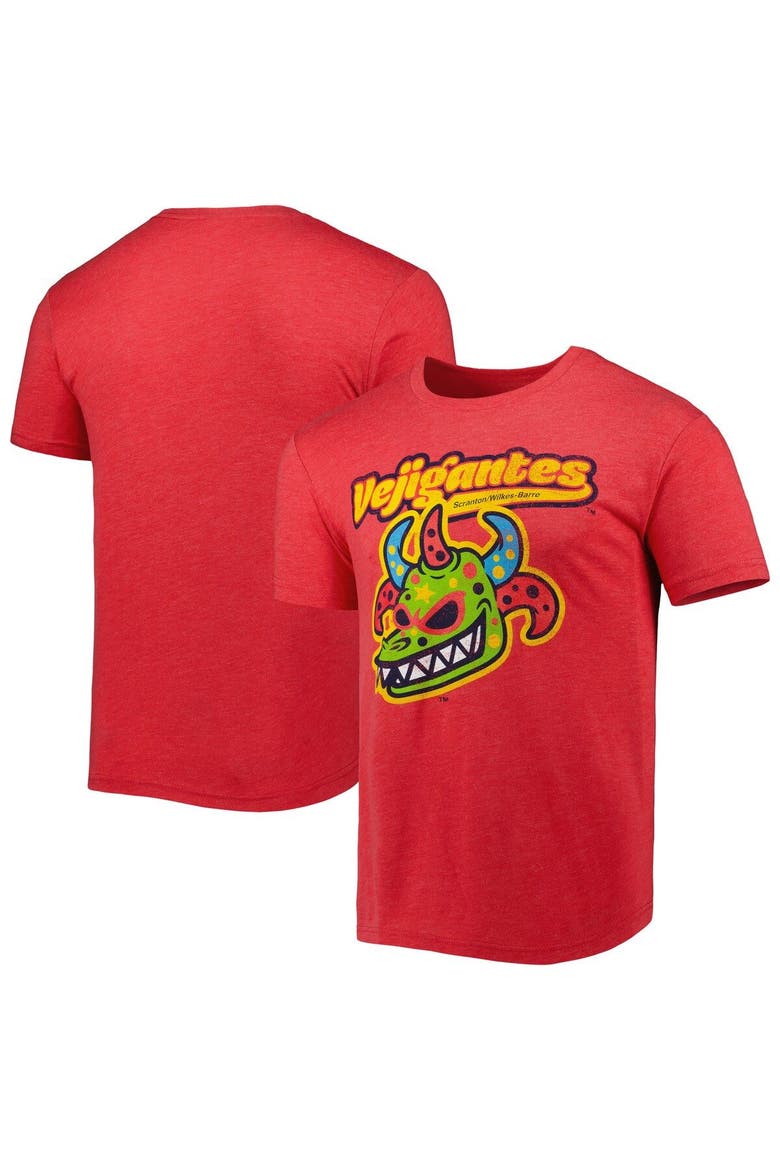 Men's Red Vejigantes de Scranton/Wilkes-Barre Copa de la Diversion Home Tri-Blend T-Shirt, Main, color, Red