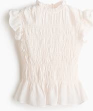H&M Smocked Peplum Top