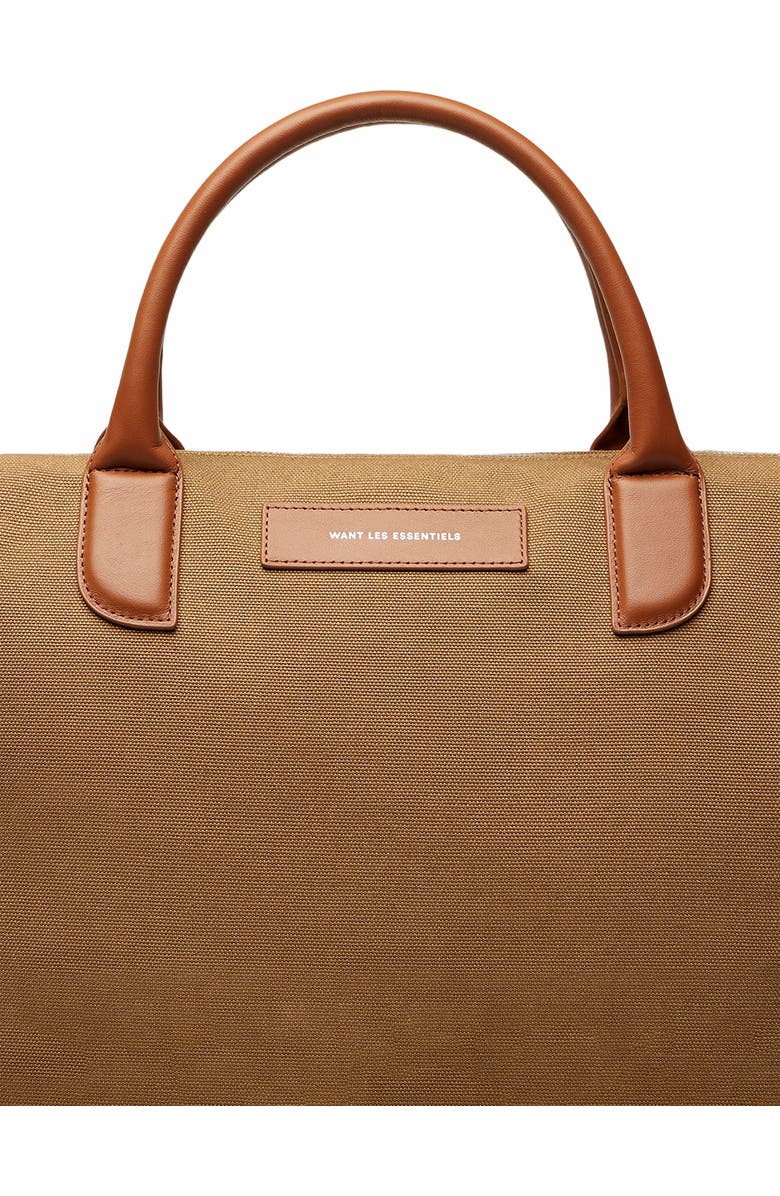 Want Les Essentiels O'Hare Organic Cotton Canvas Tote, Alternate, color, Dark Camel