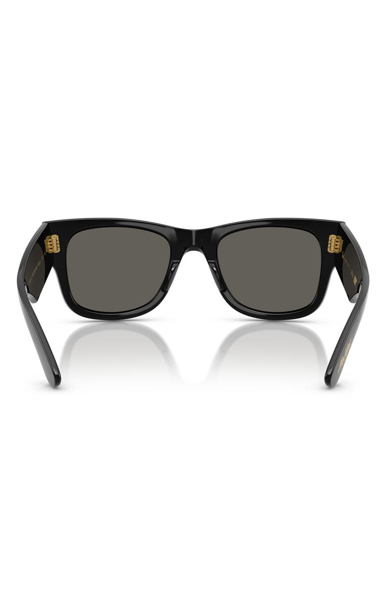 Ray-Ban x A$AP Rocky Blacked Out Mega Wayfarer 63mm Square Sunglasses, Alternate, color, Black/ Dark Grey