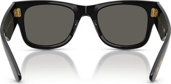 x A$AP Rocky Blacked Out Mega Wayfarer 63mm Square Sunglasses