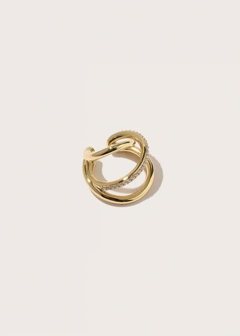 Pave Spiralis Ear Cuff