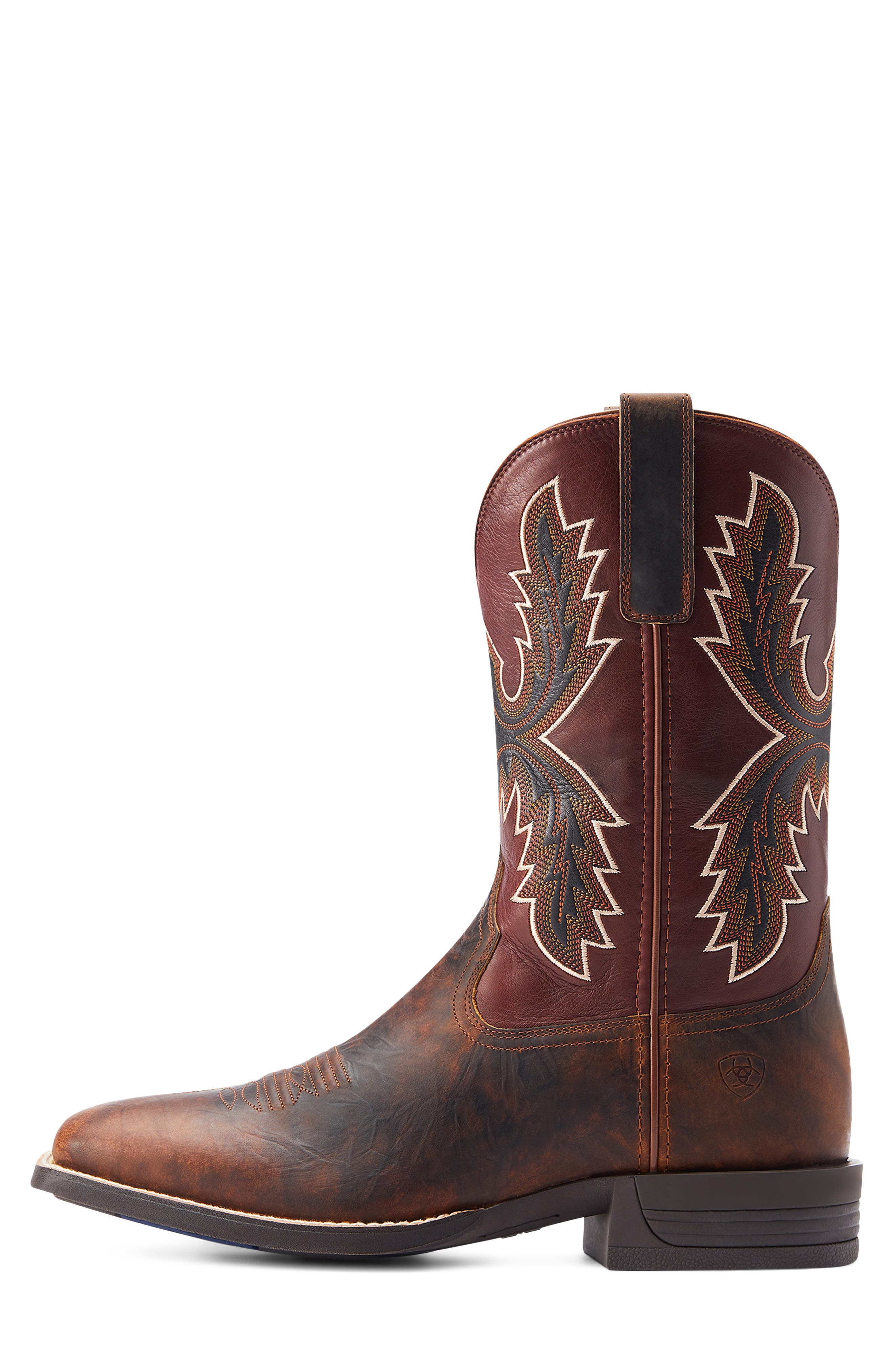 Pay Window Bartop Leather Western Boot, Alternate, color, COGNAC