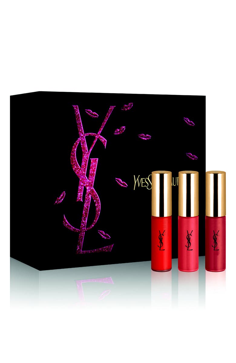 Yves Saint Laurent Mini Tatouage Couture Lip Trio, Main, color, 
