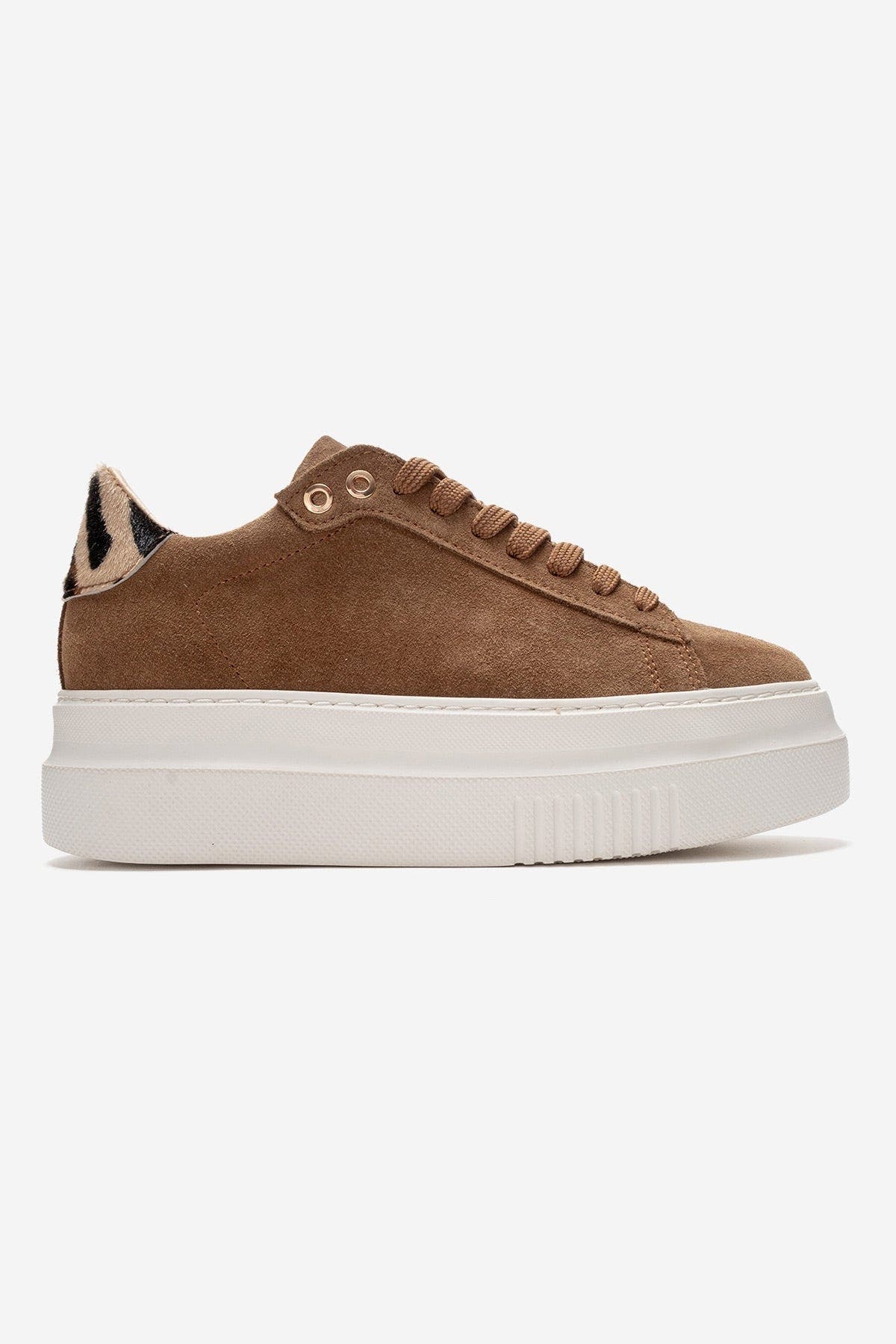 Nera Leather Casual Sneaker, Alternate, color, Cognac Suede
