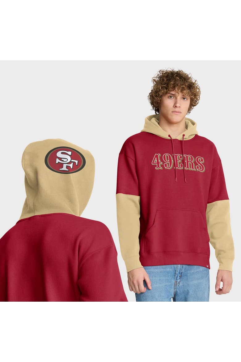 Men's Fanatics Scarlet San Francisco 49ers Helmet Pullover Hoodie, Main, color, Scarlet