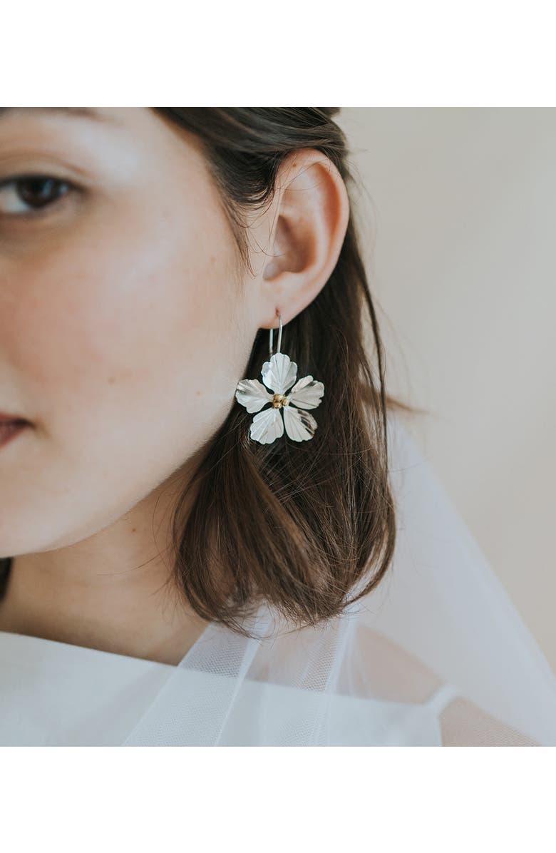 Matr Boomie Sayuri Flower Drop Earrings, Alternate, color, Gold