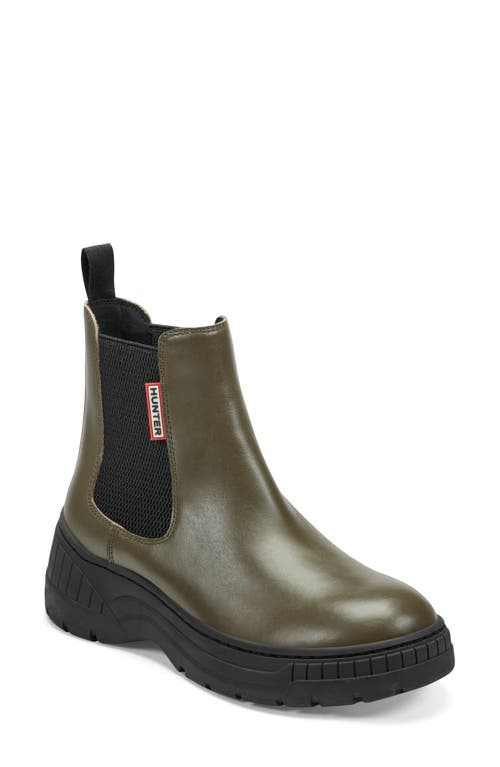 Hunter Neveah Slip-on Waterproof Chelsea Bootie In Green