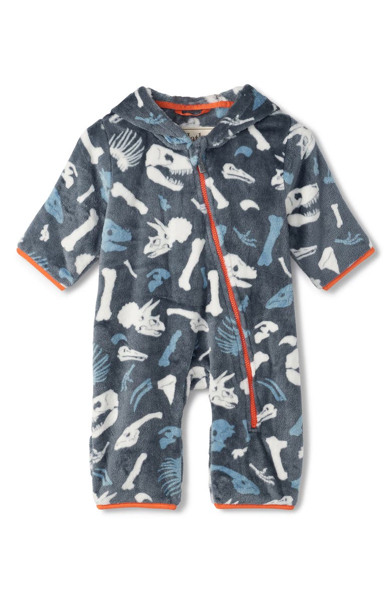 Hatley Dino Fossils Fleece Bunting, Main, color, 