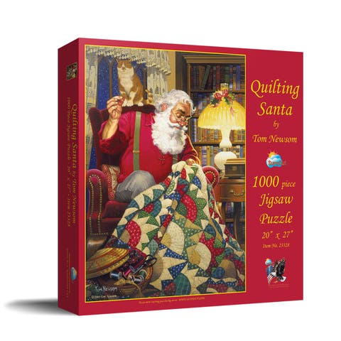 Quilting Santa 1000 piece Jigsaw Puzzle for Adults