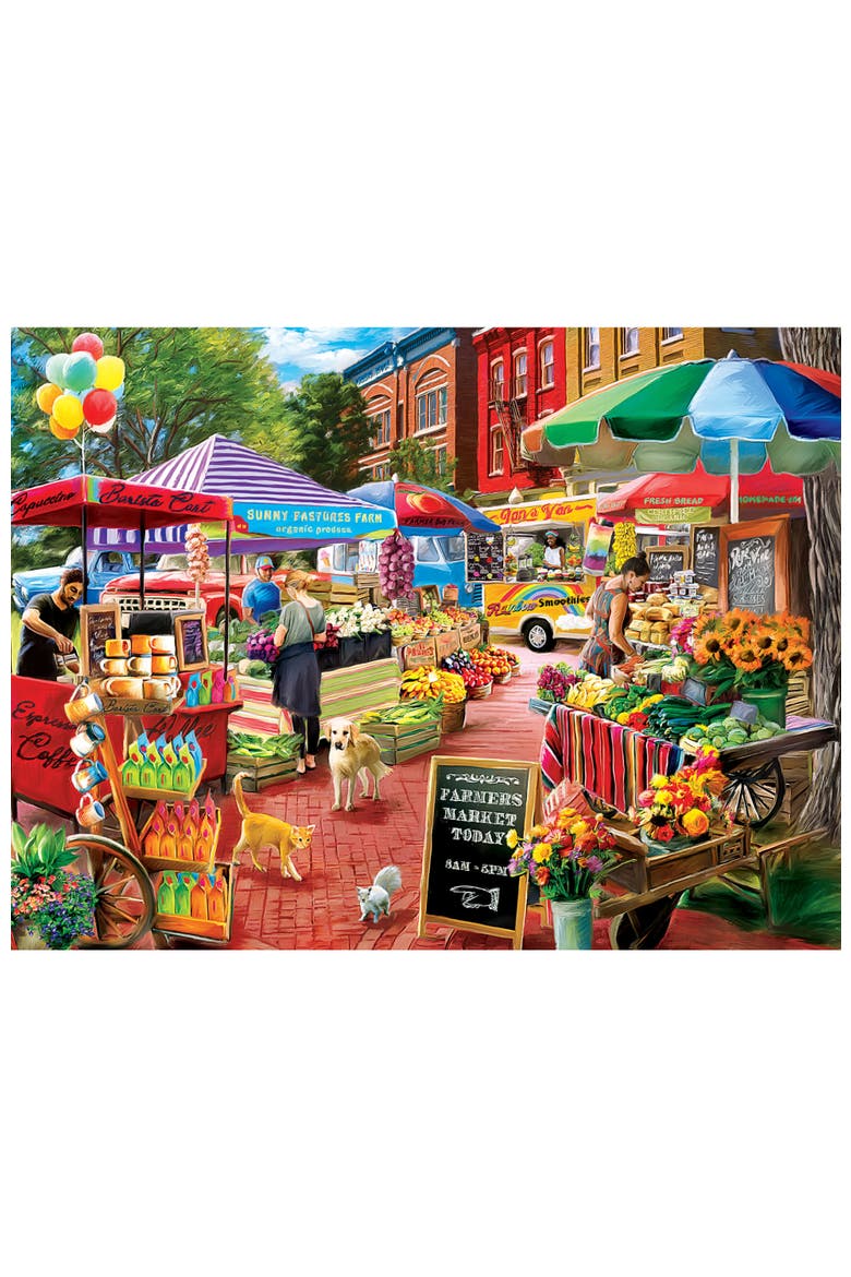 Town Square Booths 750 Piece Puzzle, Alternate, color, Multicolor