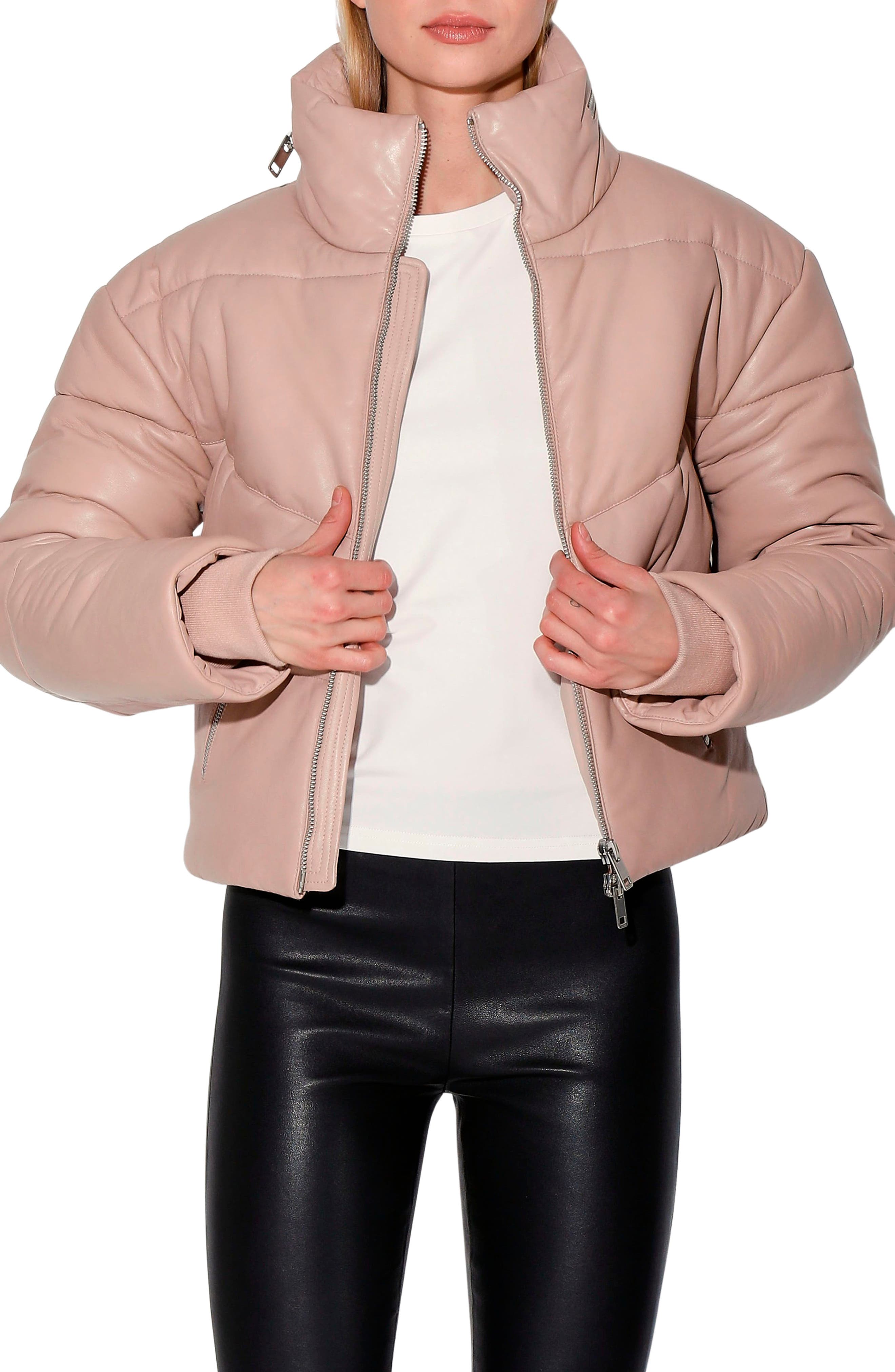 Walter Baker Edwina Leather Puffer Jacket