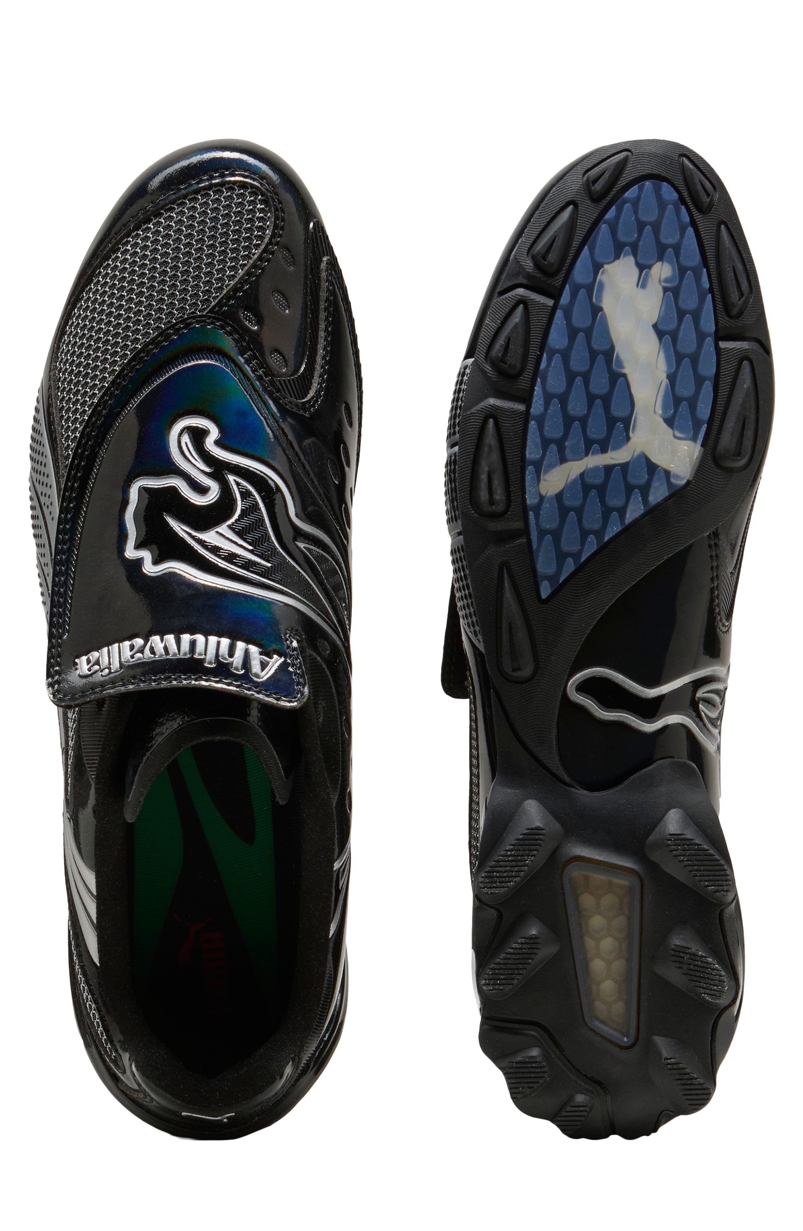 PUMA x Ahluwalias V-S1 Soccer Sneaker, Alternate, color, Puma Black/ Puma Silver