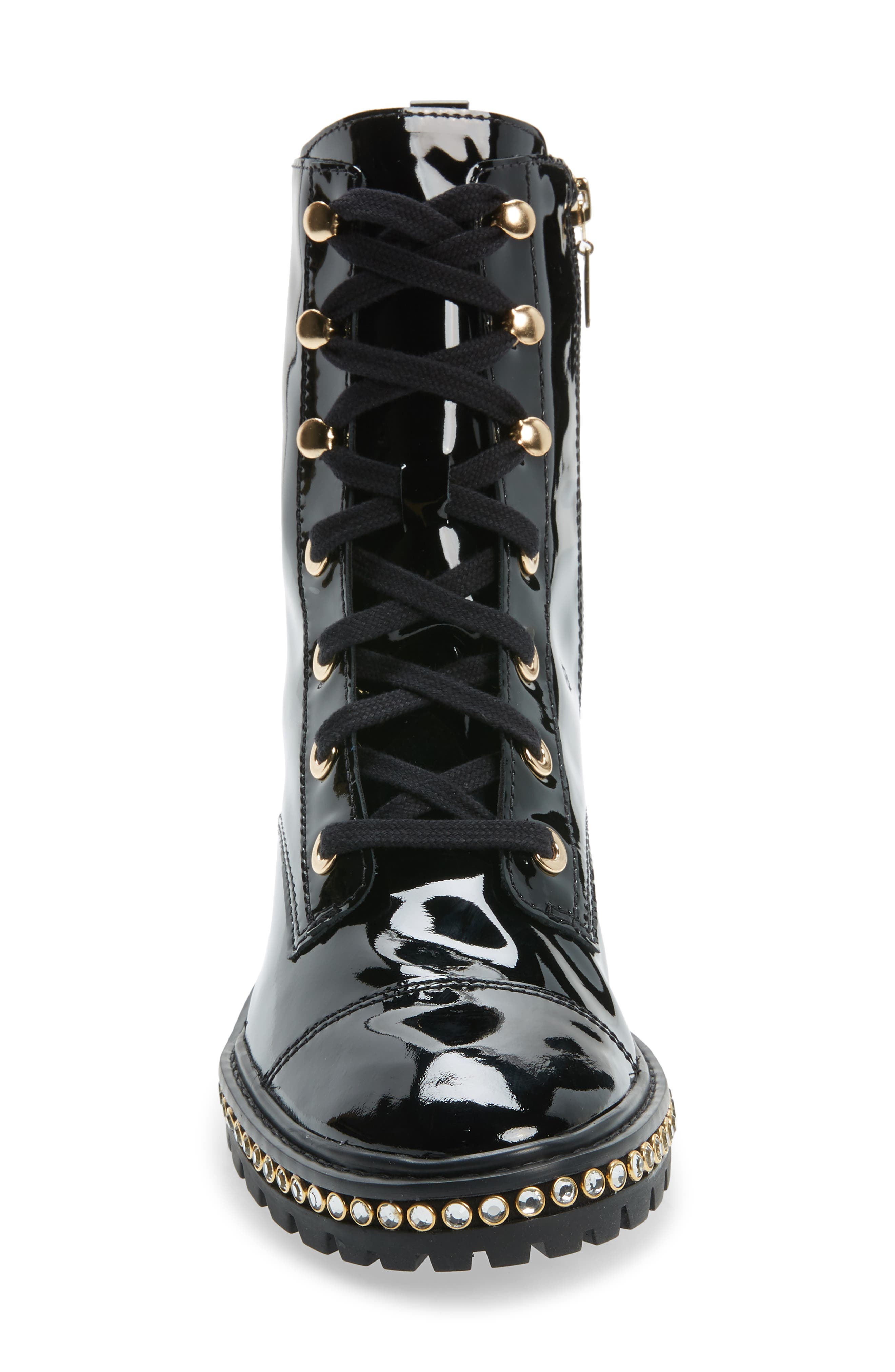 Schutz Andorra Leather Combat Boot, Alternate, color, 