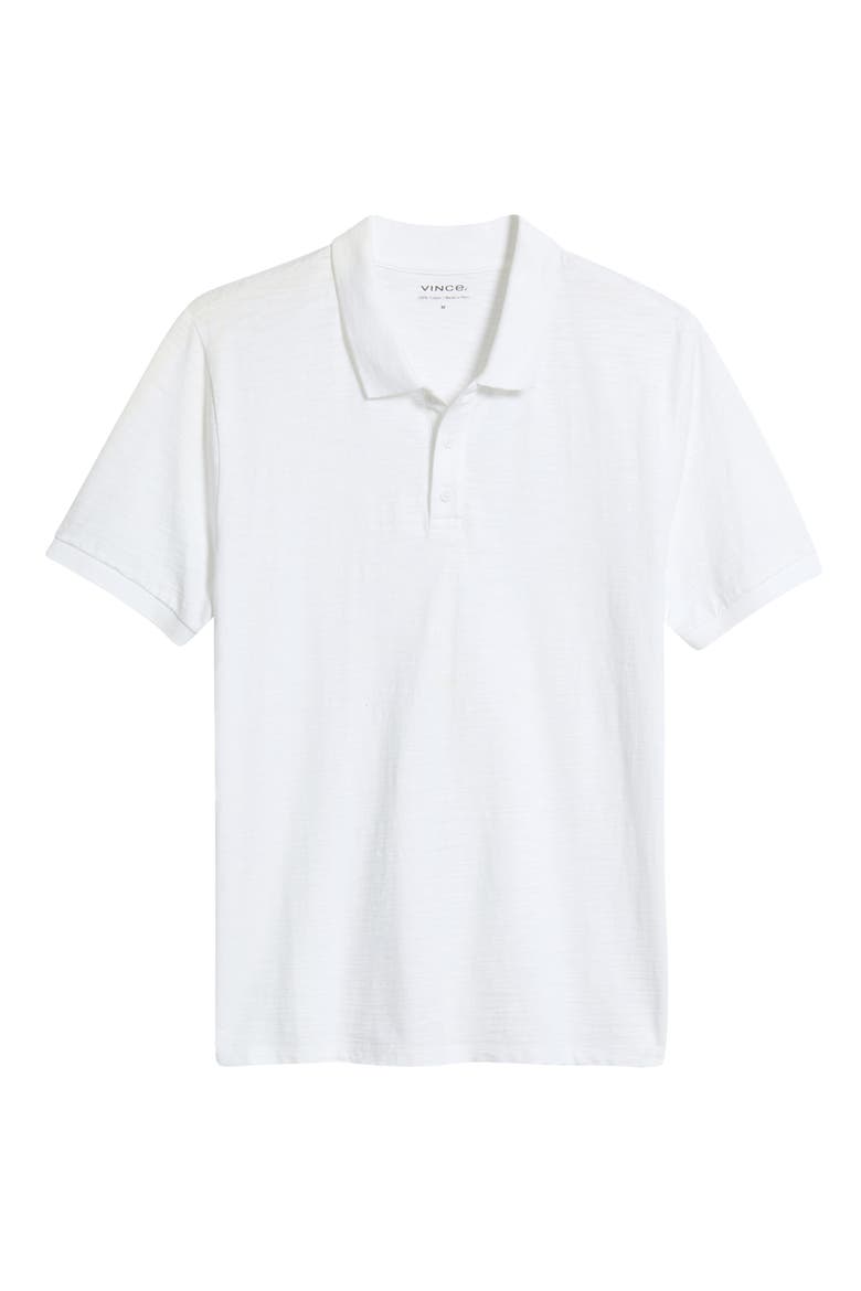 Cotton Slub Jersey Polo, Alternate, color, OPTIC WHITE
