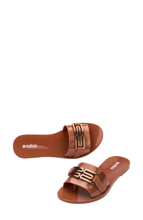 Melissa Babe Slide Sandal In Brown