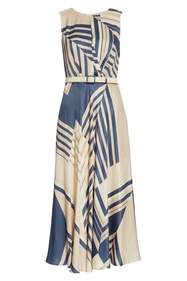 Amalia Belted Midi Dress, Alternate, color, MELBA MULTI