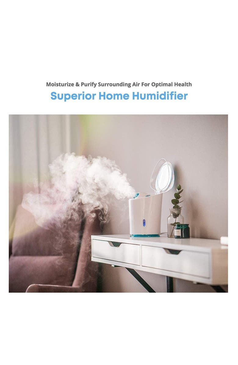 PURE DAILY CARE NanoSteamer Pro 4-in-1 Nano Ionic Facial Steamer with Cool Mist & Aromatherapy, Alternate, color,