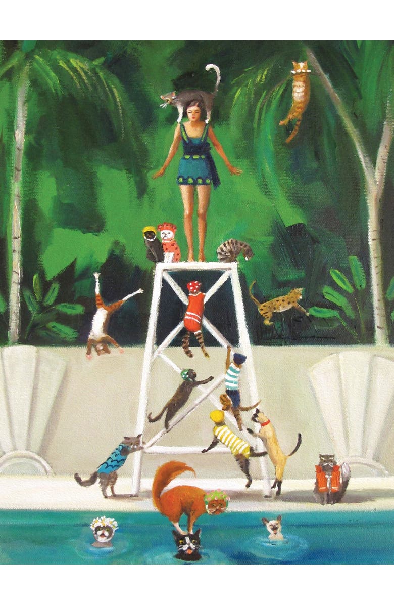 NEW YORK PUZZLE COMPANY Pool Kitties 1000 Piece Puzzle, Alternate, color, NO COLOR