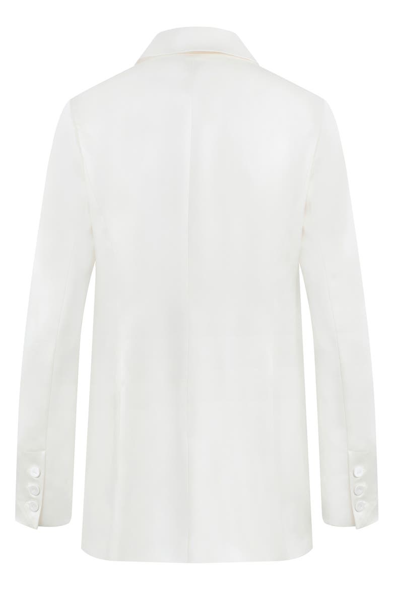 Satin Blazer, Alternate, color, IVORY