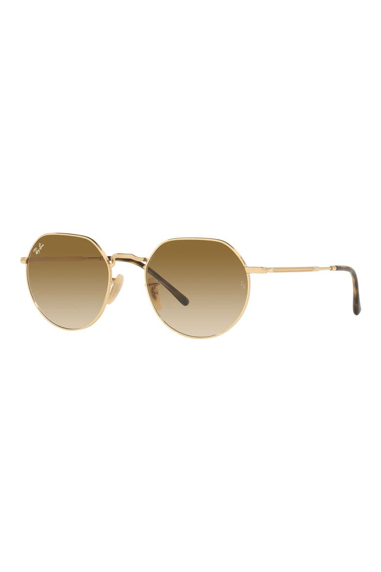 Jack 53mm Round Sunglasses, Alternate, color, ARISTA / CLEAR GRADIENT BROWN