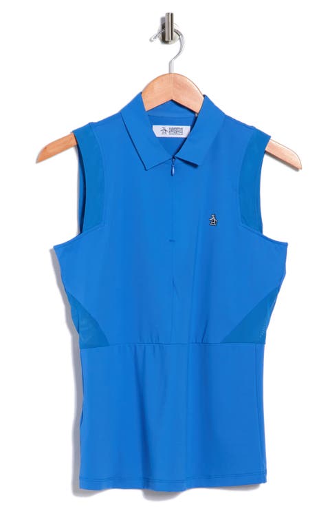 Sleeveless Zip Polo