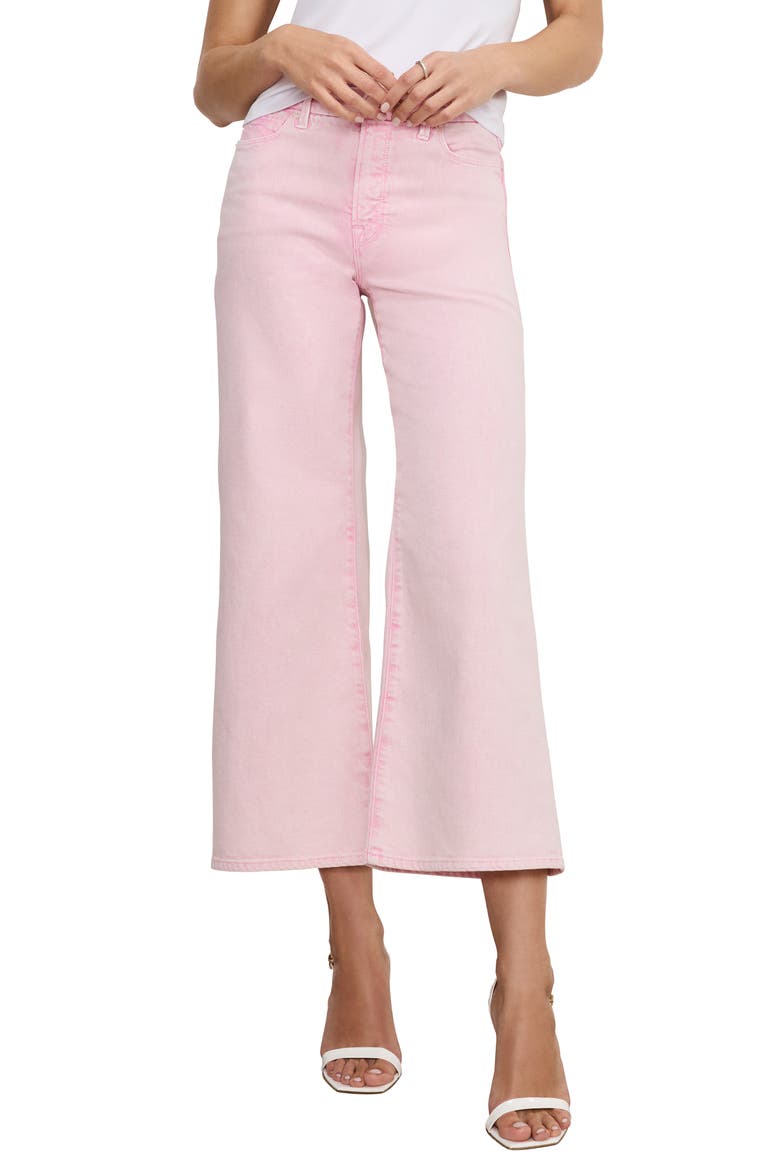 Good Waist Crop Palazzo Jeans, Main, color, MINERALROSEQUARTZ001