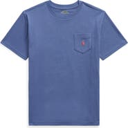 Polo Ralph Lauren Kids' Solid Cotton Pocket T-Shirt