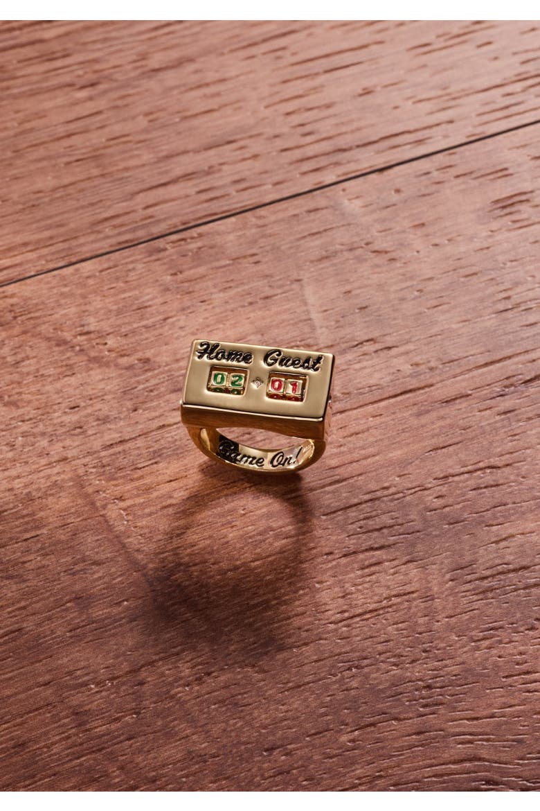 Score Board Fidget Ring, Alternate, color, Gold