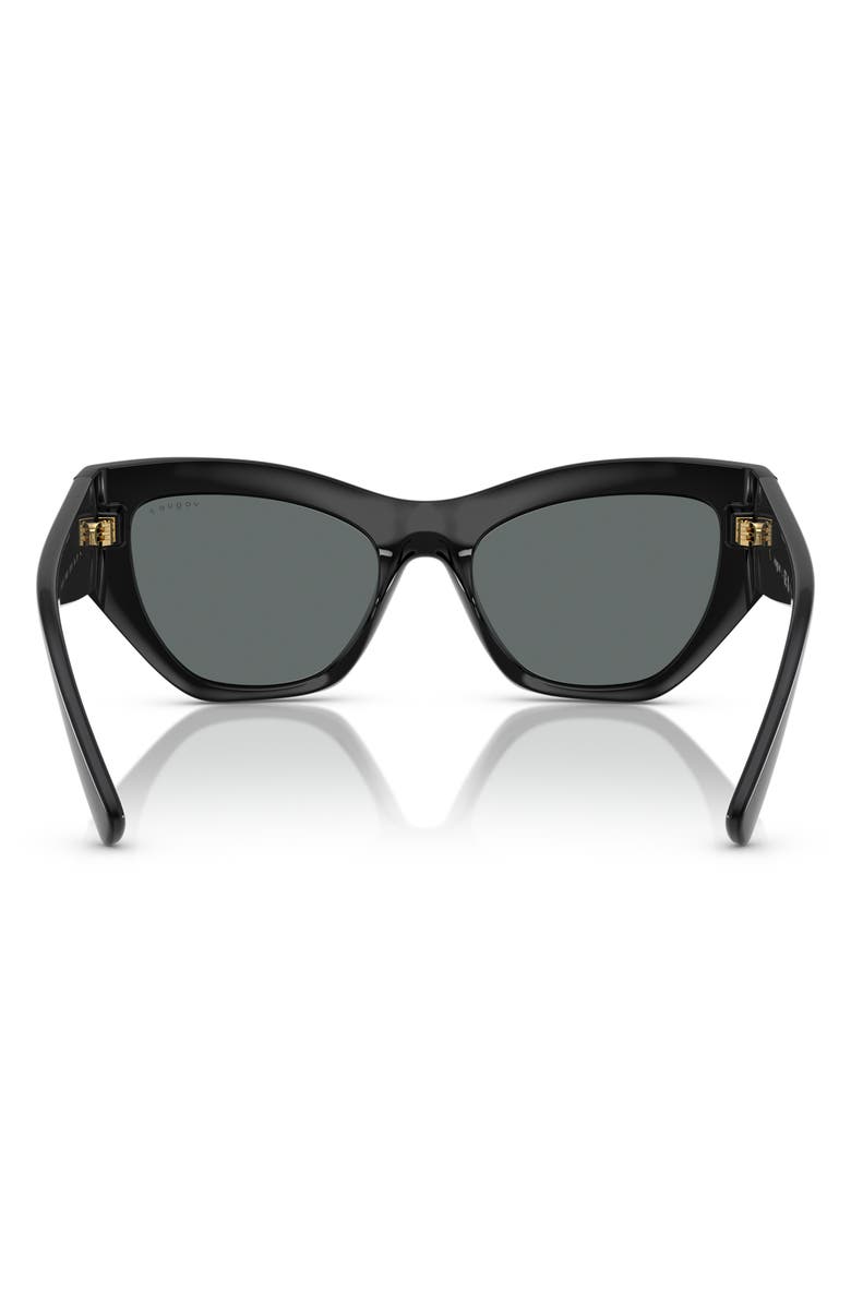 VOGUE 53mm Irregular Sunglasses, Alternate, color, Black