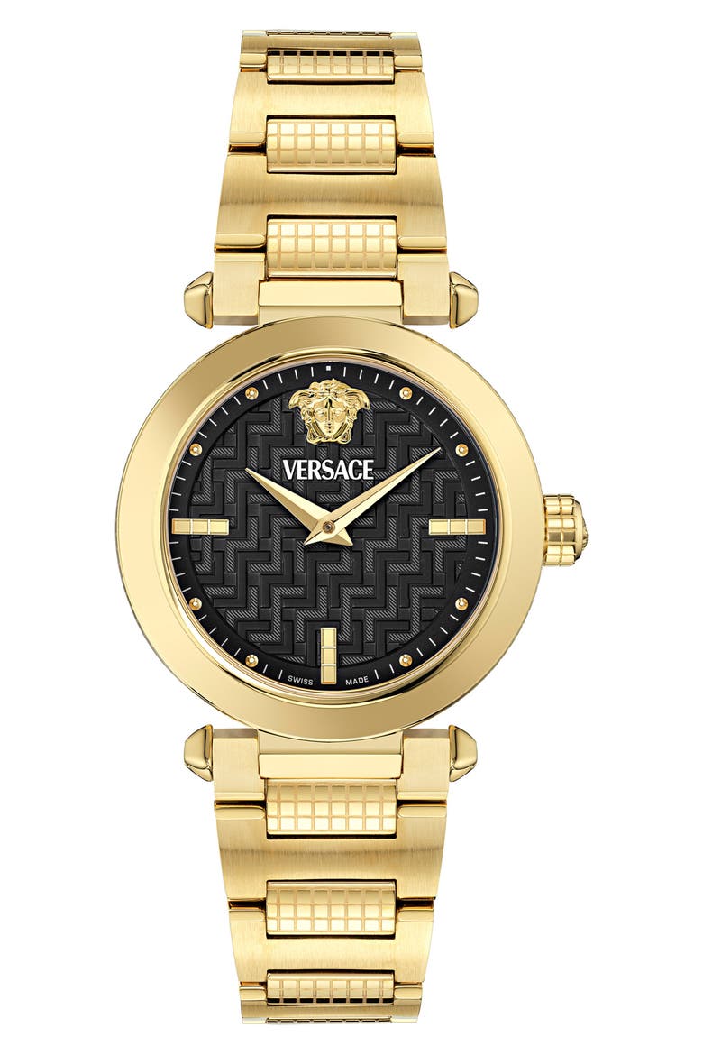 Greek Bracelet Watch, 35mm, Main, color, IP YELLOW GOLD