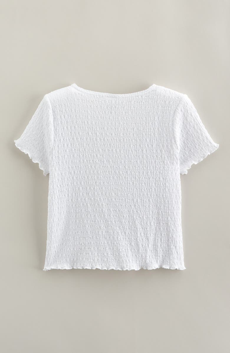 Nordstrom Kids' Textured T-Shirt, Alternate, color, White