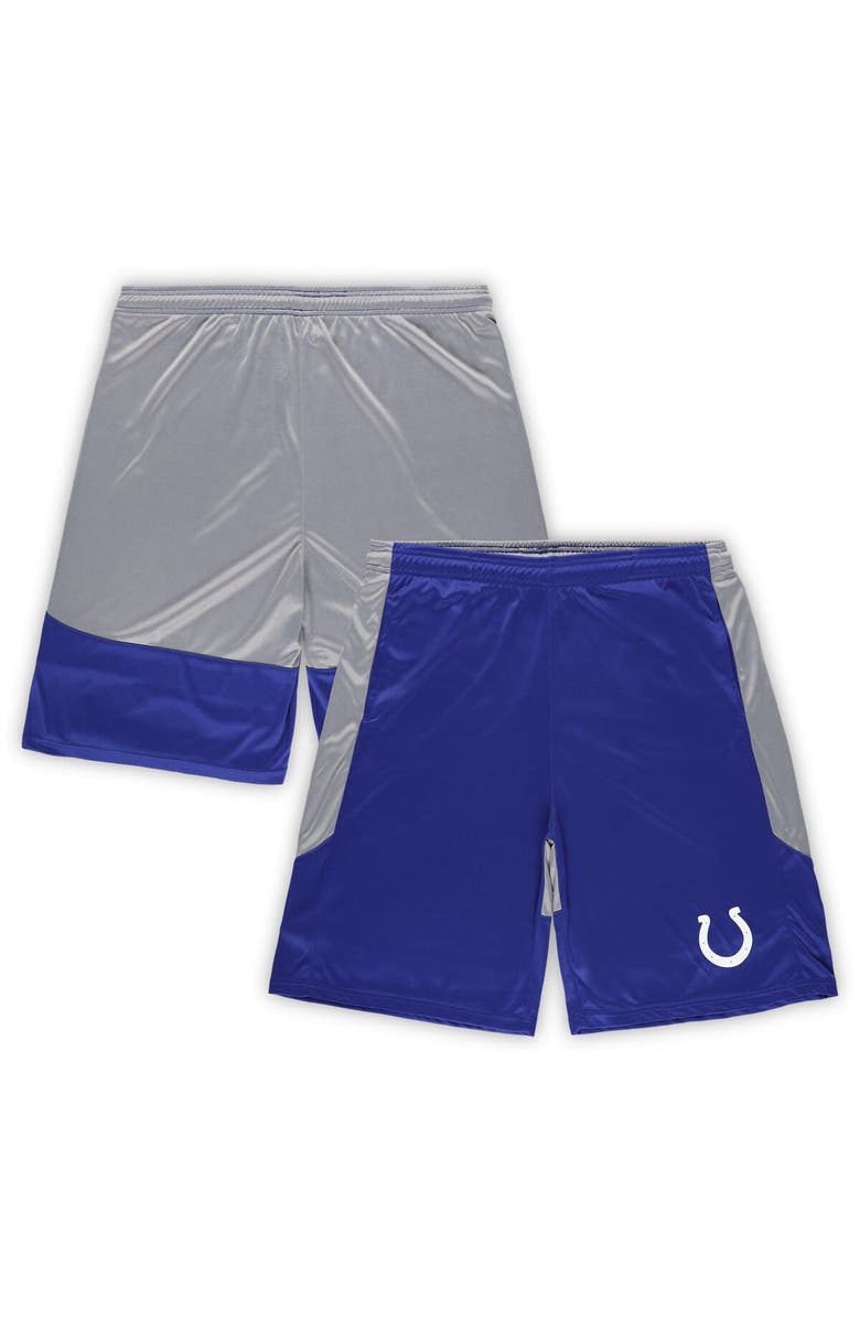 FANATICS Men's Fanatics Branded Royal Indianapolis Colts Big & Tall Team Logo Shorts, Main, color,