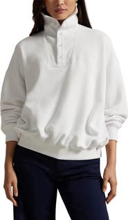 Polo Ralph Lauren Rib Trim Mock Neck Pullover